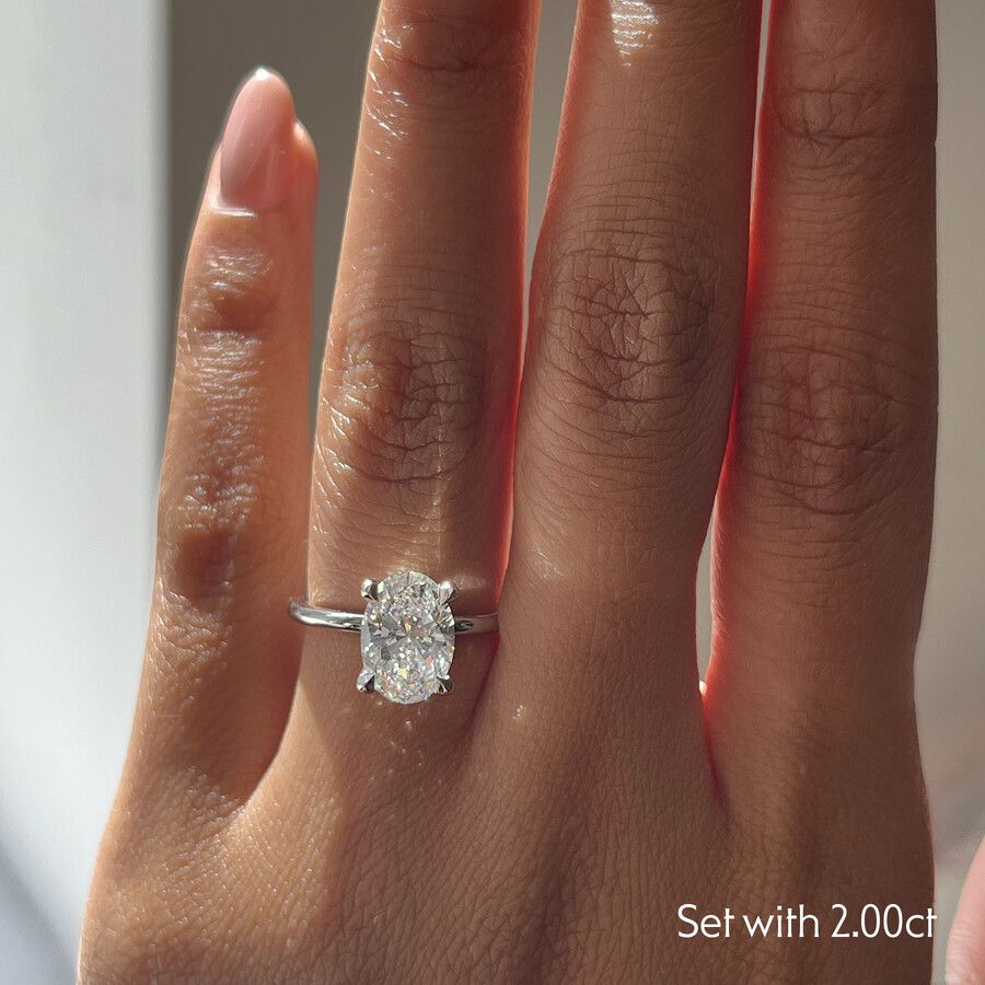 Taylor & Hart Demure Oval Engagement Ring 6