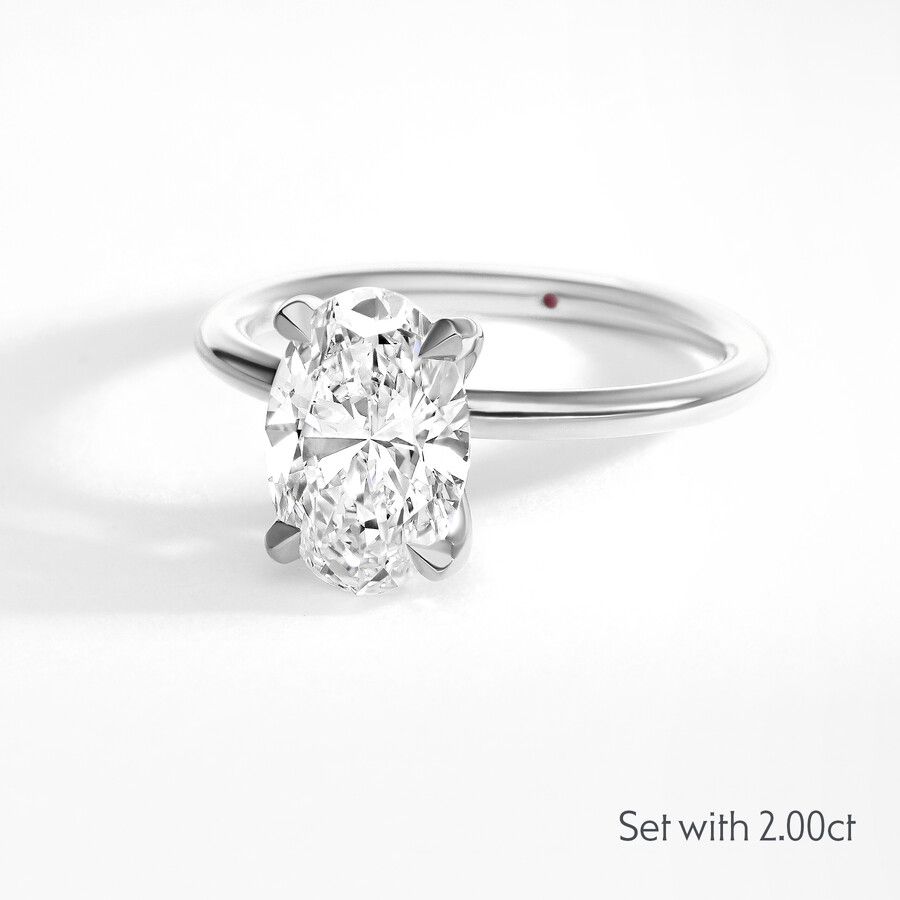 Taylor & Hart Demure Oval Engagement Ring 7