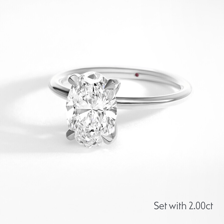 Taylor & Hart Demure Oval Engagement Ring 6