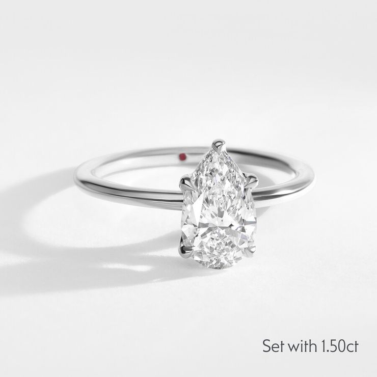 Taylor & Hart Demure Pear Engagement Ring 2