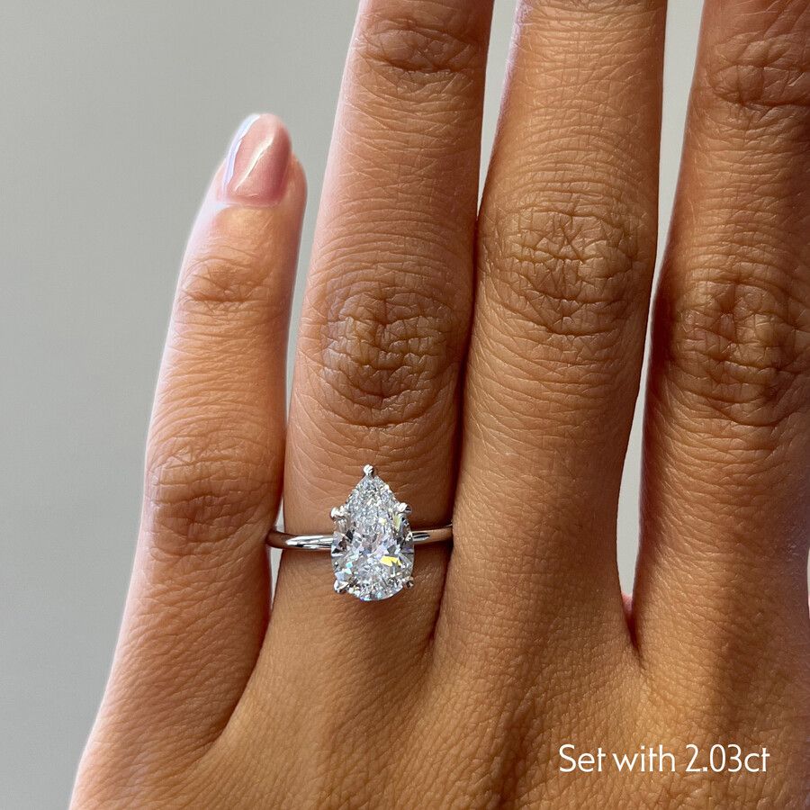 Taylor & Hart Demure Pear Engagement Ring 3