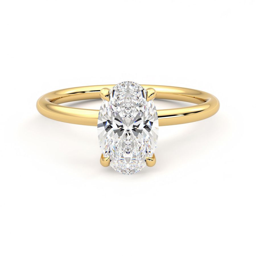 Taylor & Hart Demure Oval Engagement Ring 0