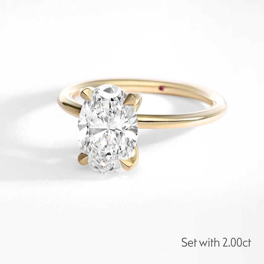 Taylor & Hart Demure Oval Engagement Ring 7