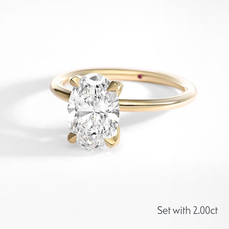Taylor & Hart Demure Oval Engagement Ring 6