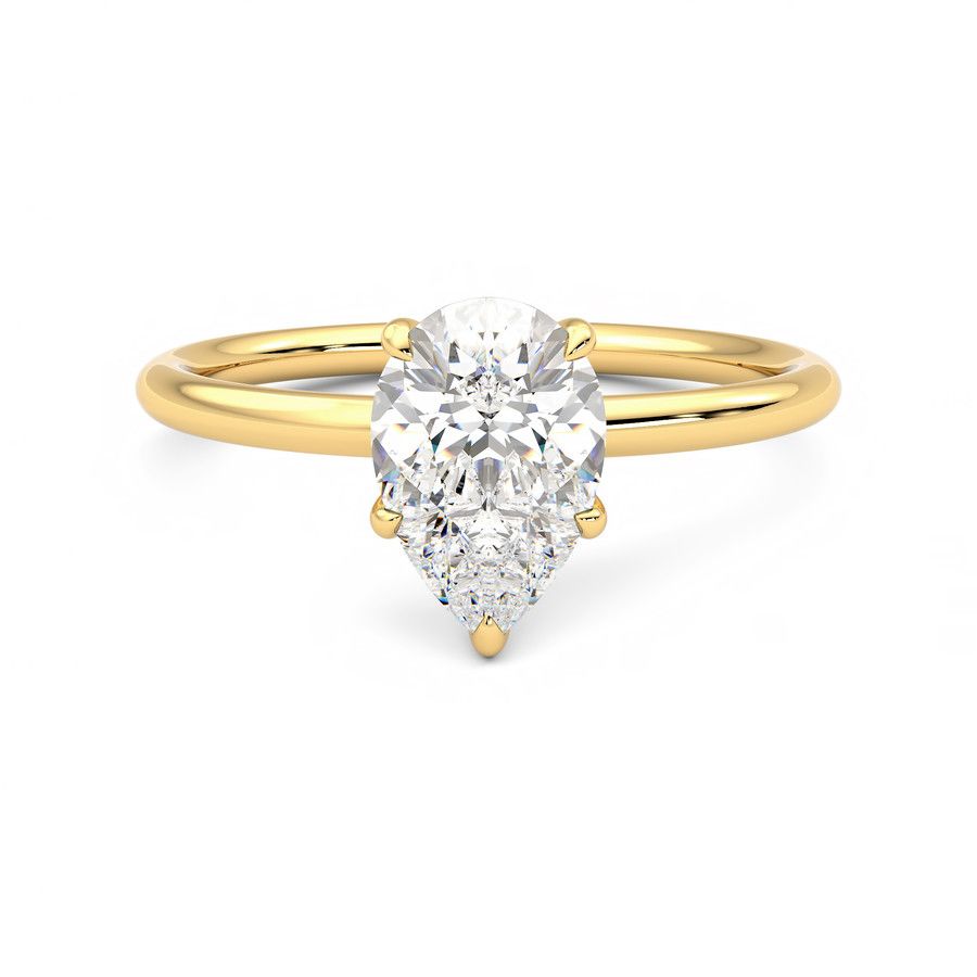 Taylor & Hart Demure Pear Engagement Ring 0