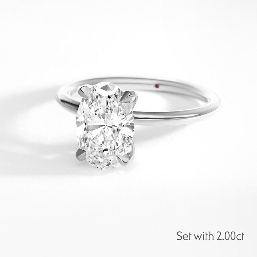 Taylor & Hart Demure Oval Engagement Ring 8