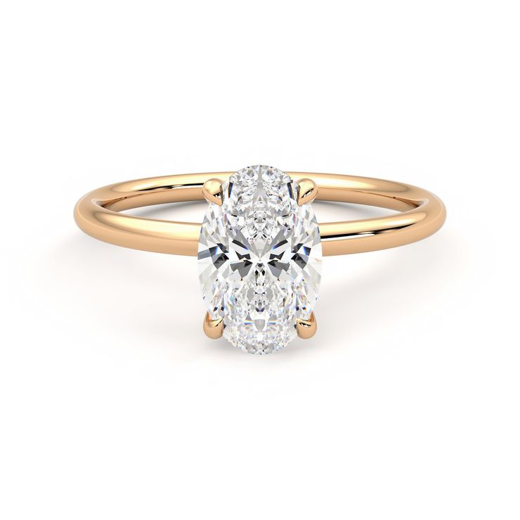 Taylor & Hart Demure Oval Engagement Ring 0