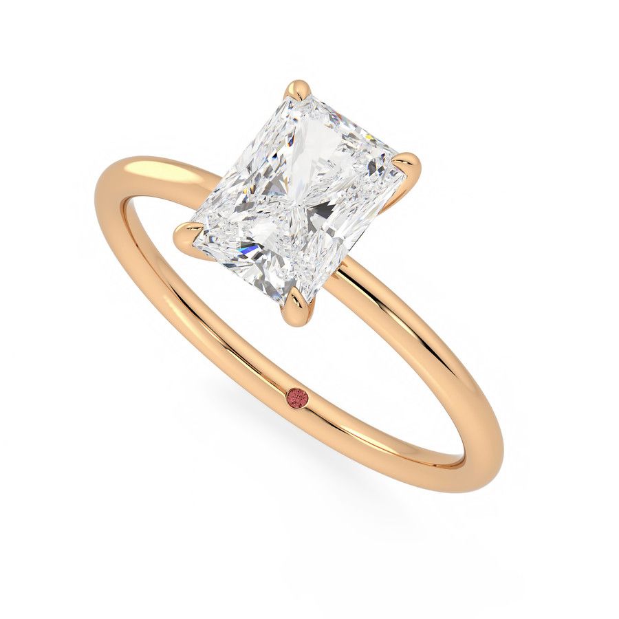 Taylor & Hart Demure Radiant Engagement Ring 0