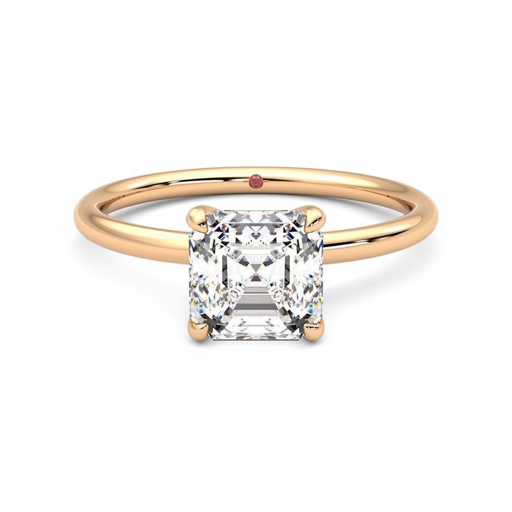 Taylor & Hart Demure Asscher Engagement Ring 0