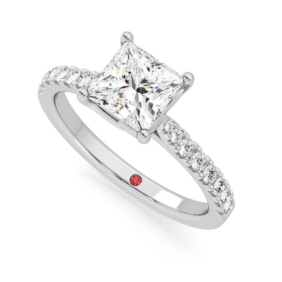 Taylor & Hart Splendor Princess Engagement Ring 0