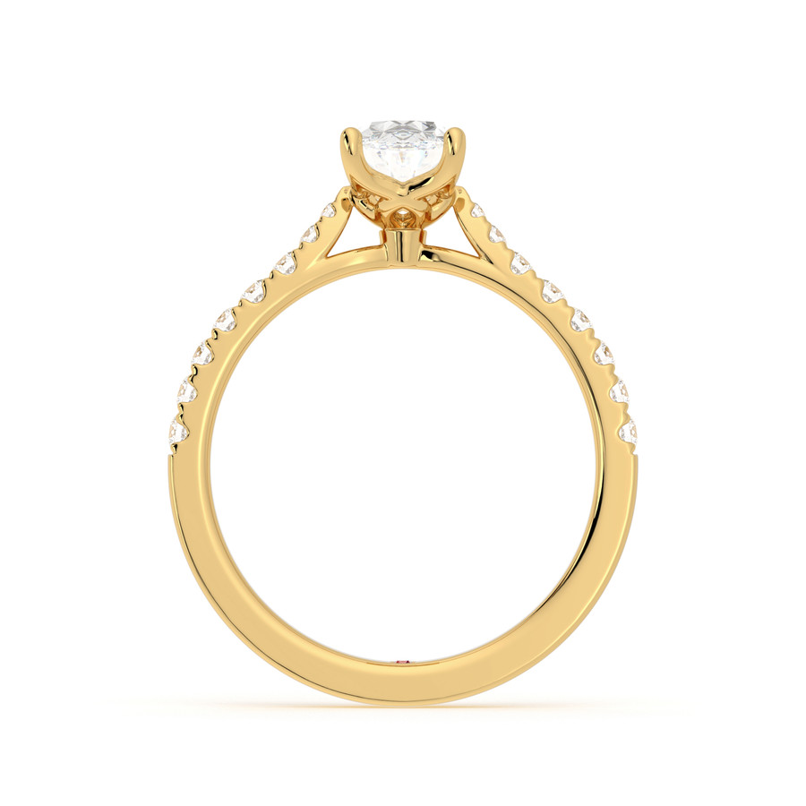 Splendor Oval Basket Setting Engagement Ring • Taylor Hart
