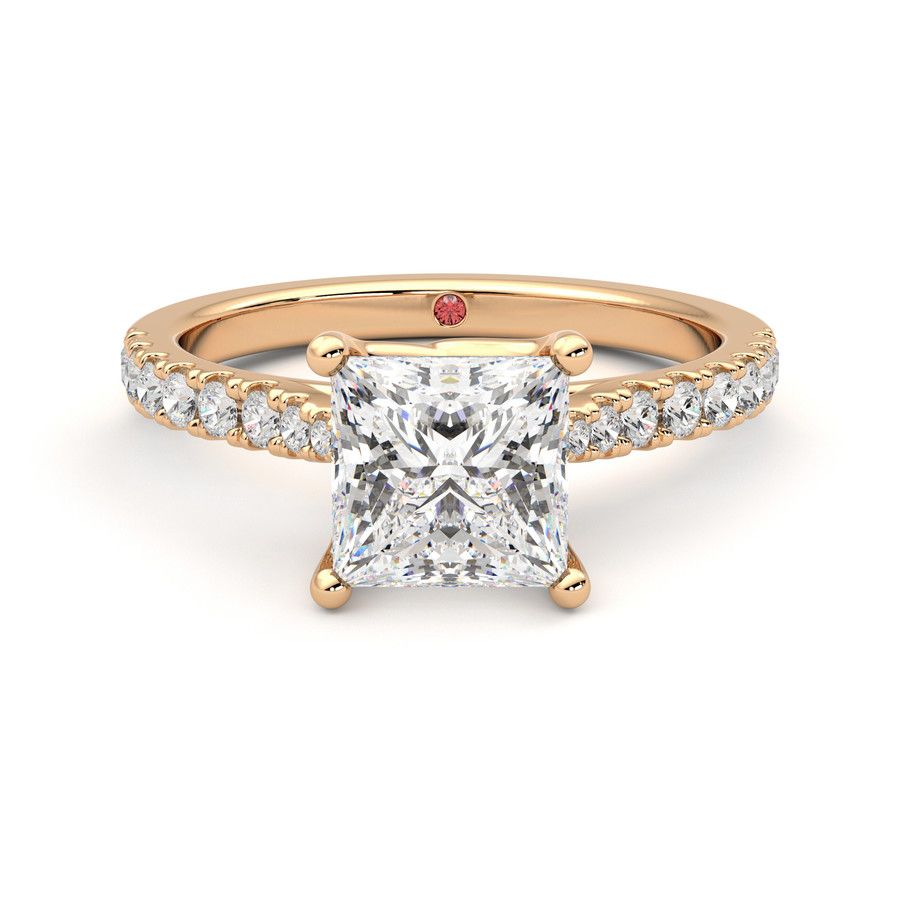 Taylor & Hart Splendor Princess Engagement Ring 0