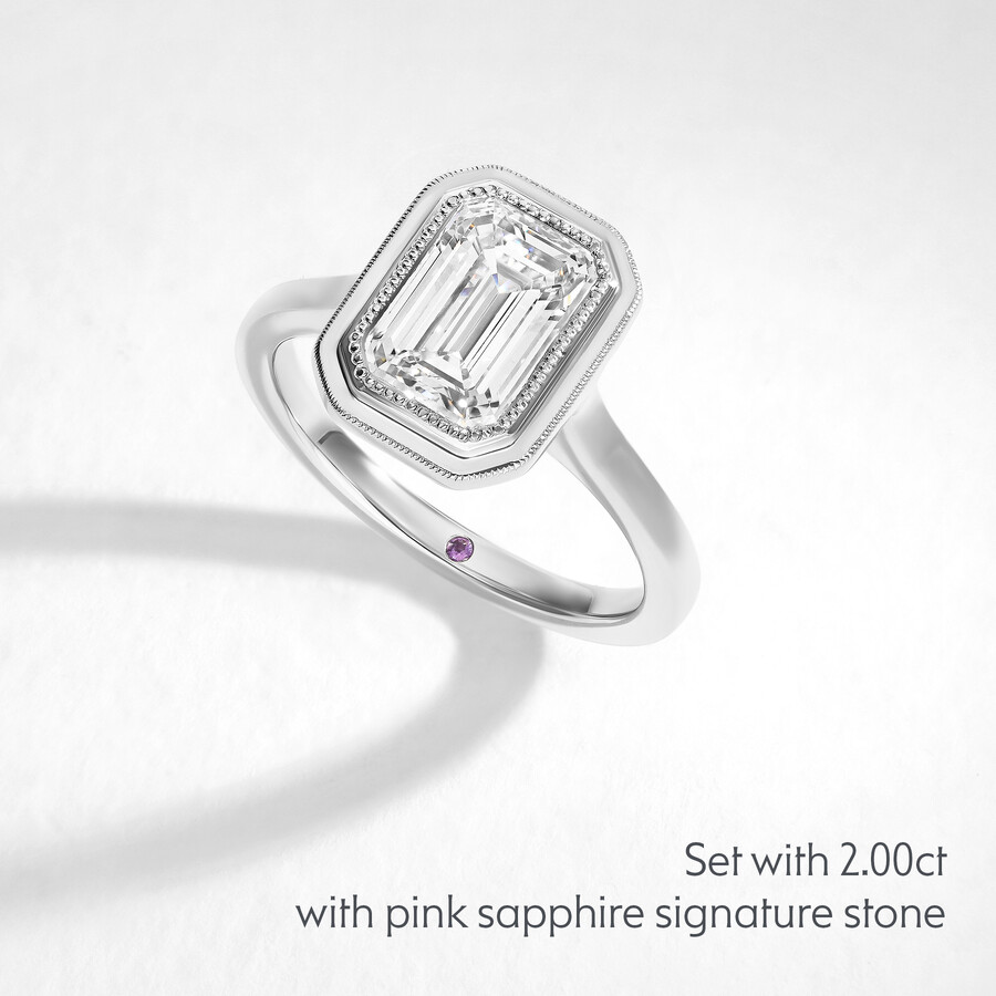 Taylor & Hart Arcadia Emerald Engagement Ring 2