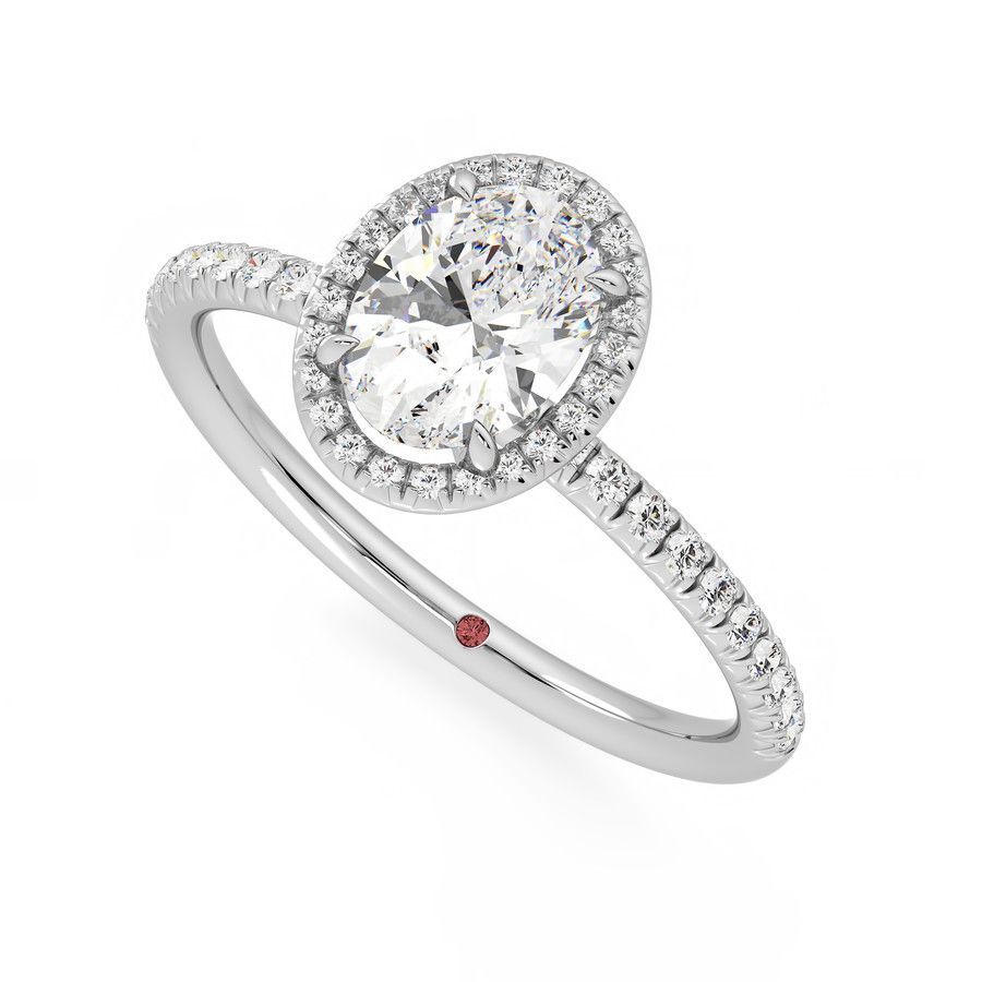 Taylor & Hart Dawn Oval Engagement Ring 0