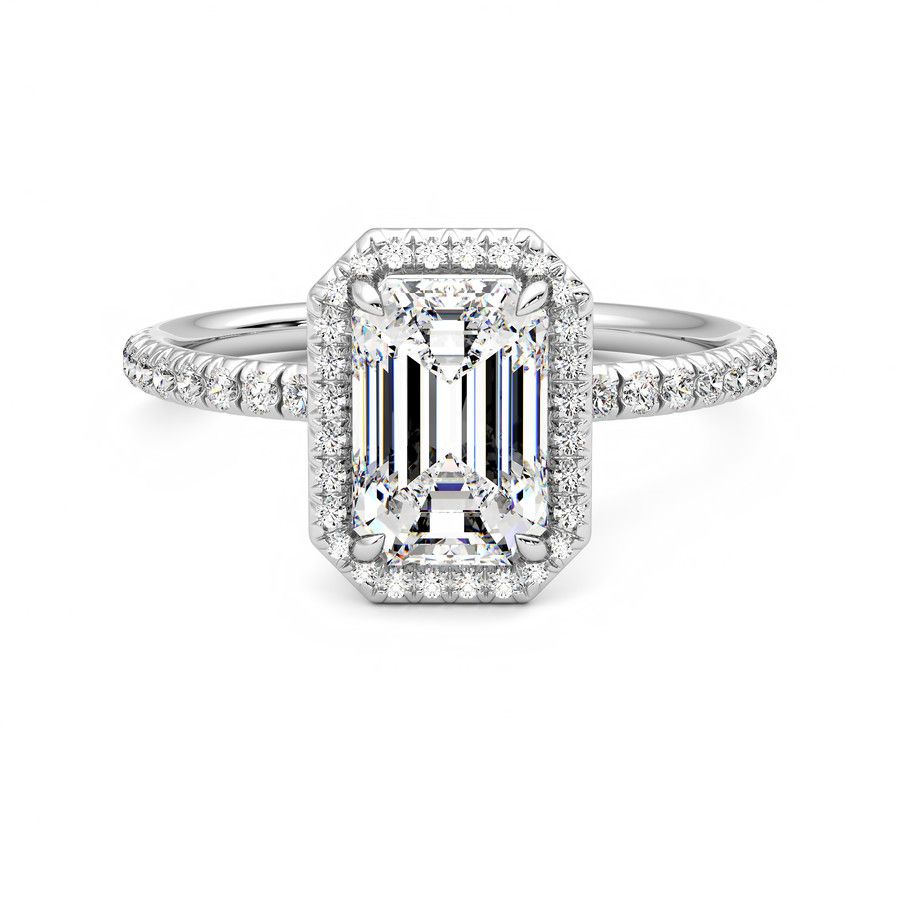 Taylor & Hart Dawn Emerald Engagement Ring 2