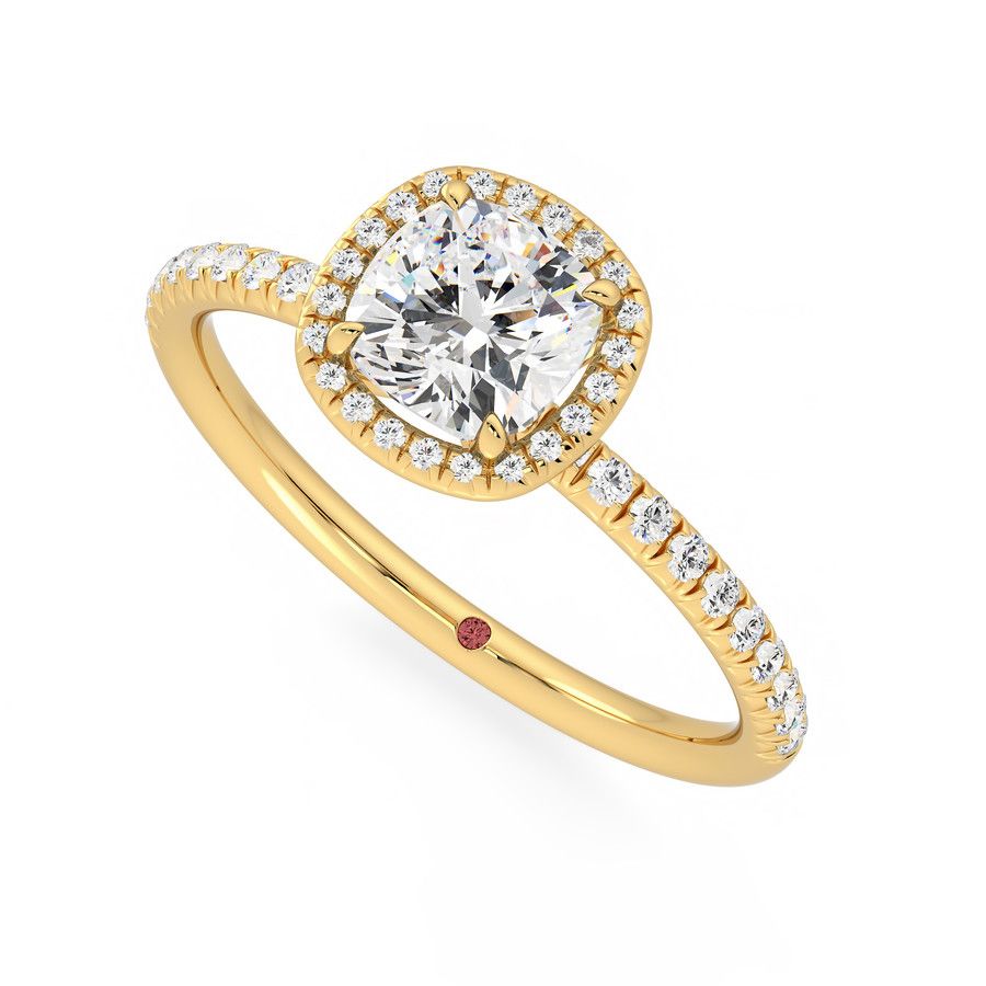 Taylor & Hart Dawn Cushion Engagement Ring 0