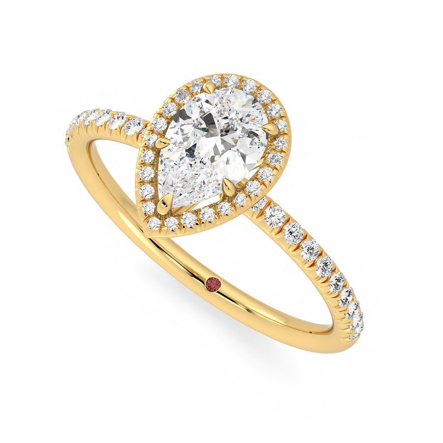 Taylor & Hart Dawn Pear Engagement Ring 0