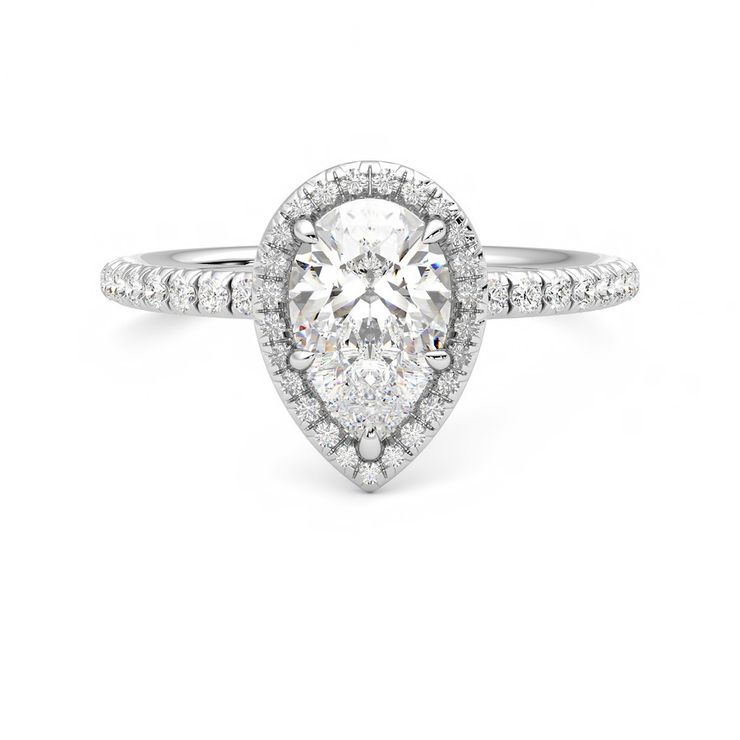 Taylor & Hart Dawn Pear Engagement Ring 0