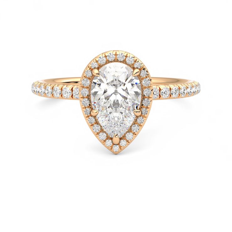 Taylor & Hart Dawn Pear Engagement Ring 0