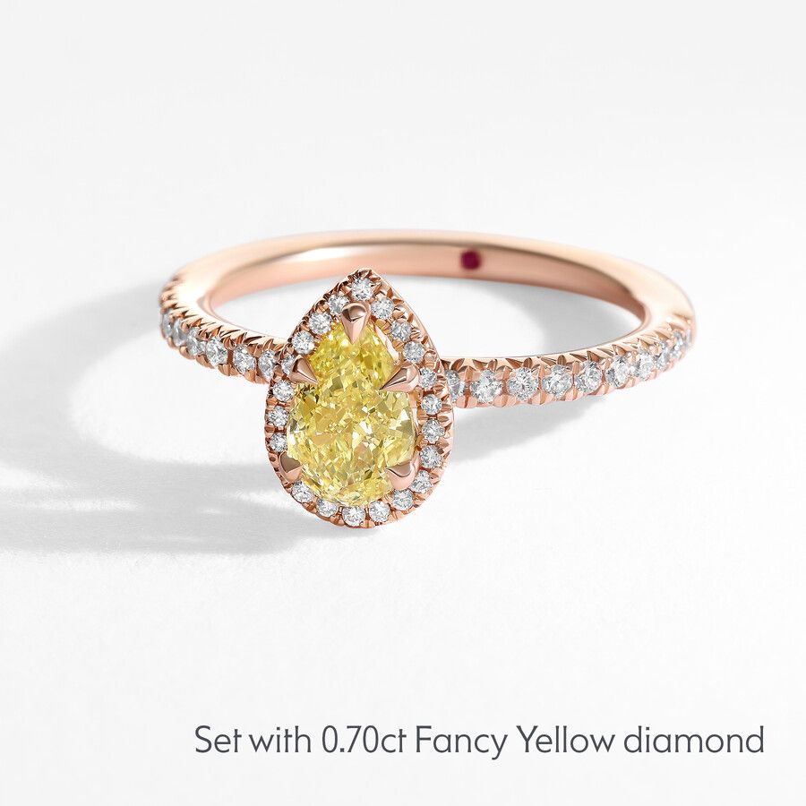 Taylor & Hart Dawn Pear Engagement Ring 3