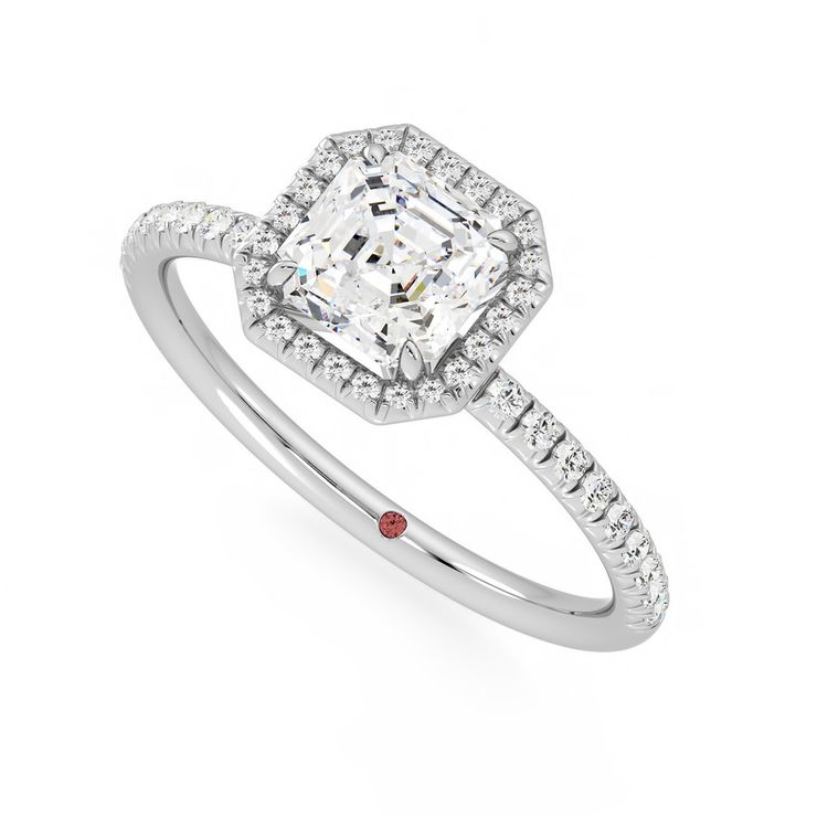 Taylor & Hart Dawn Asscher Engagement Ring 0