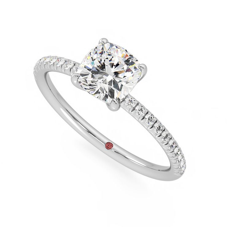 Taylor & Hart Dulcet Cushion Engagement Ring 0