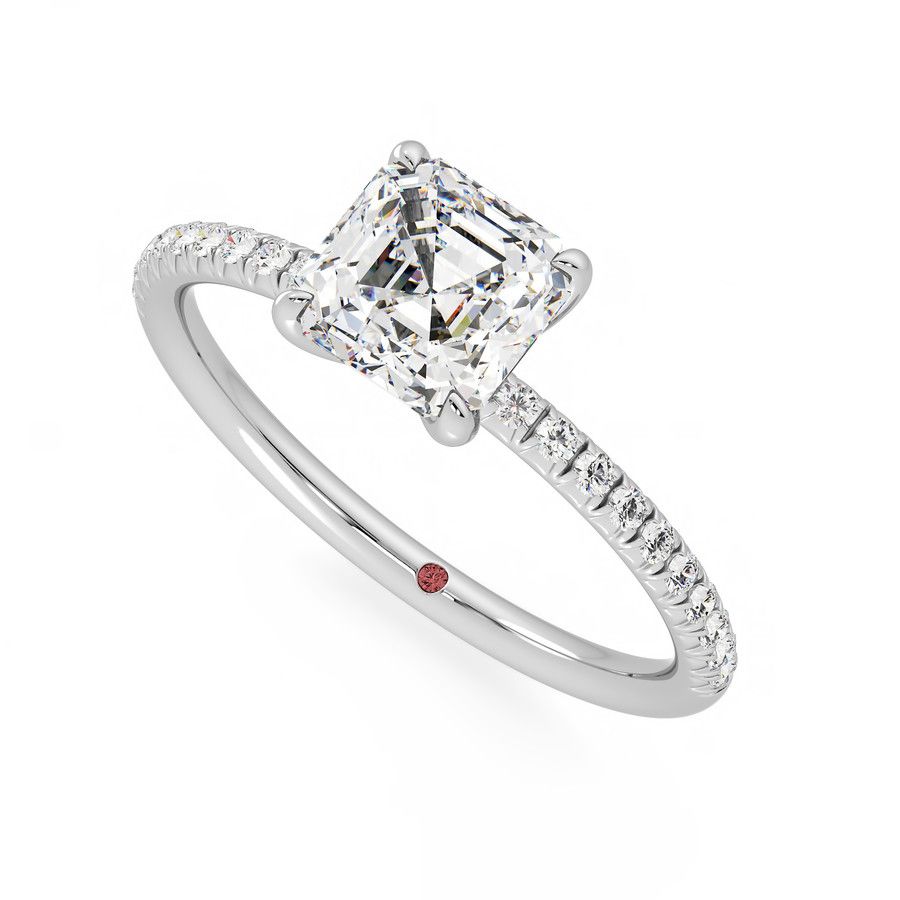 Taylor & Hart Dulcet Asscher Engagement Ring 0