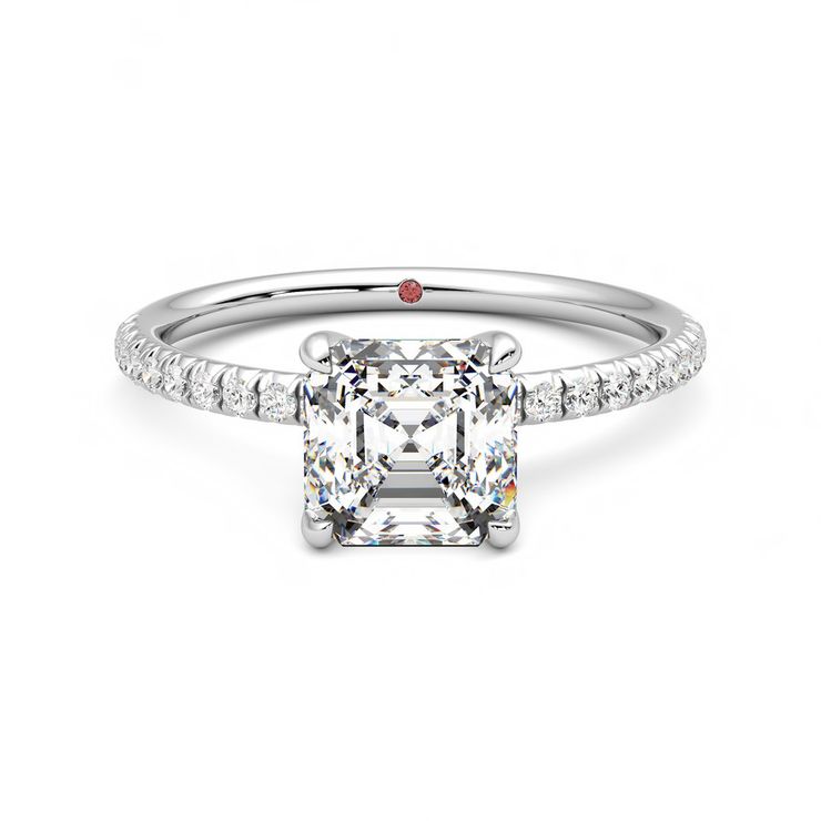 Taylor & Hart Dulcet Asscher Engagement Ring 0