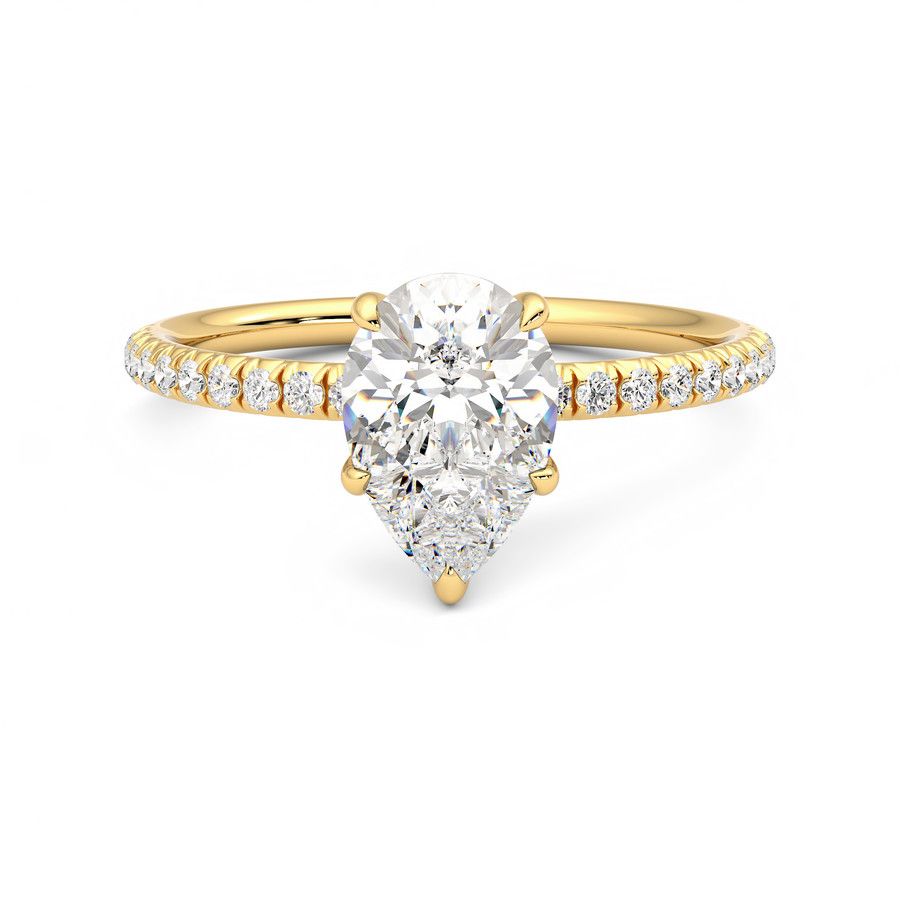 Taylor & Hart Dulcet Pear Engagement Ring 0