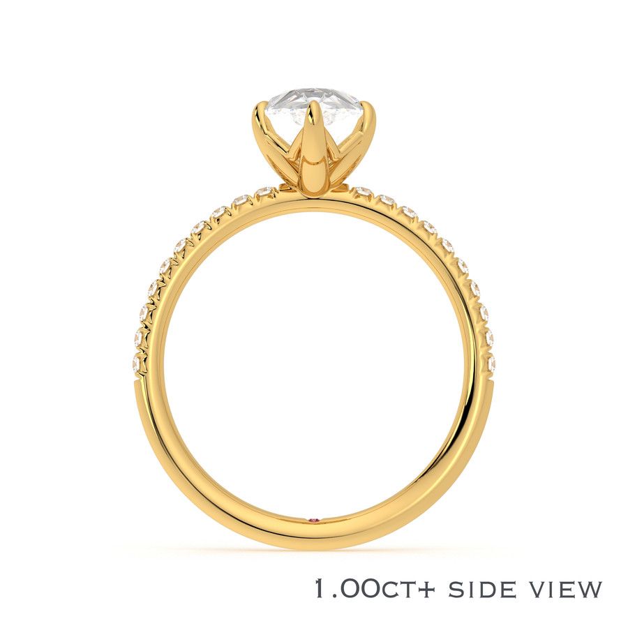 Taylor & Hart Dulcet Pear Engagement Ring 3