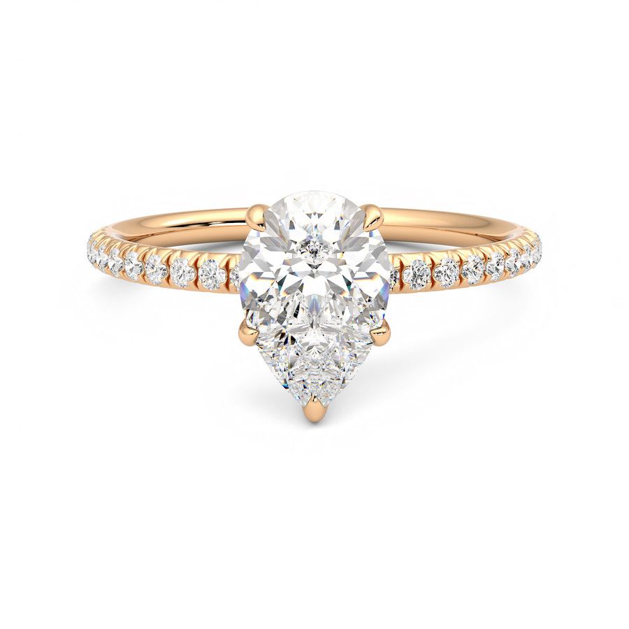 Taylor & Hart Dulcet Pear Engagement Ring 0