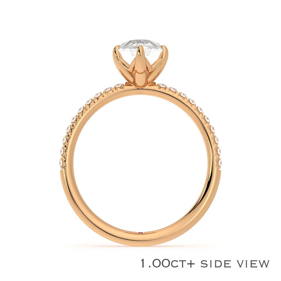 Taylor & Hart Dulcet Pear Engagement Ring 1