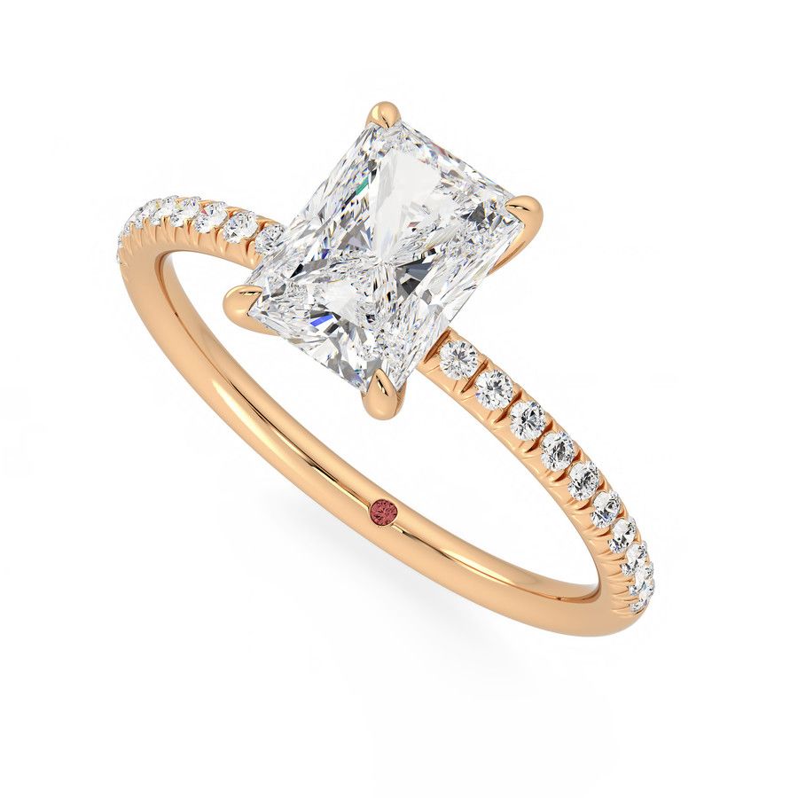 Taylor & Hart Dulcet Radiant Engagement Ring 0