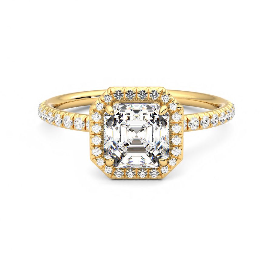 Taylor & Hart Dawn Asscher Engagement Ring 0