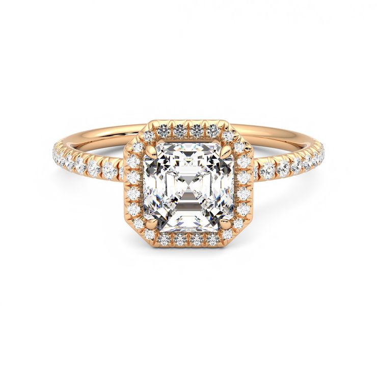 Taylor & Hart Dawn Asscher Engagement Ring 0