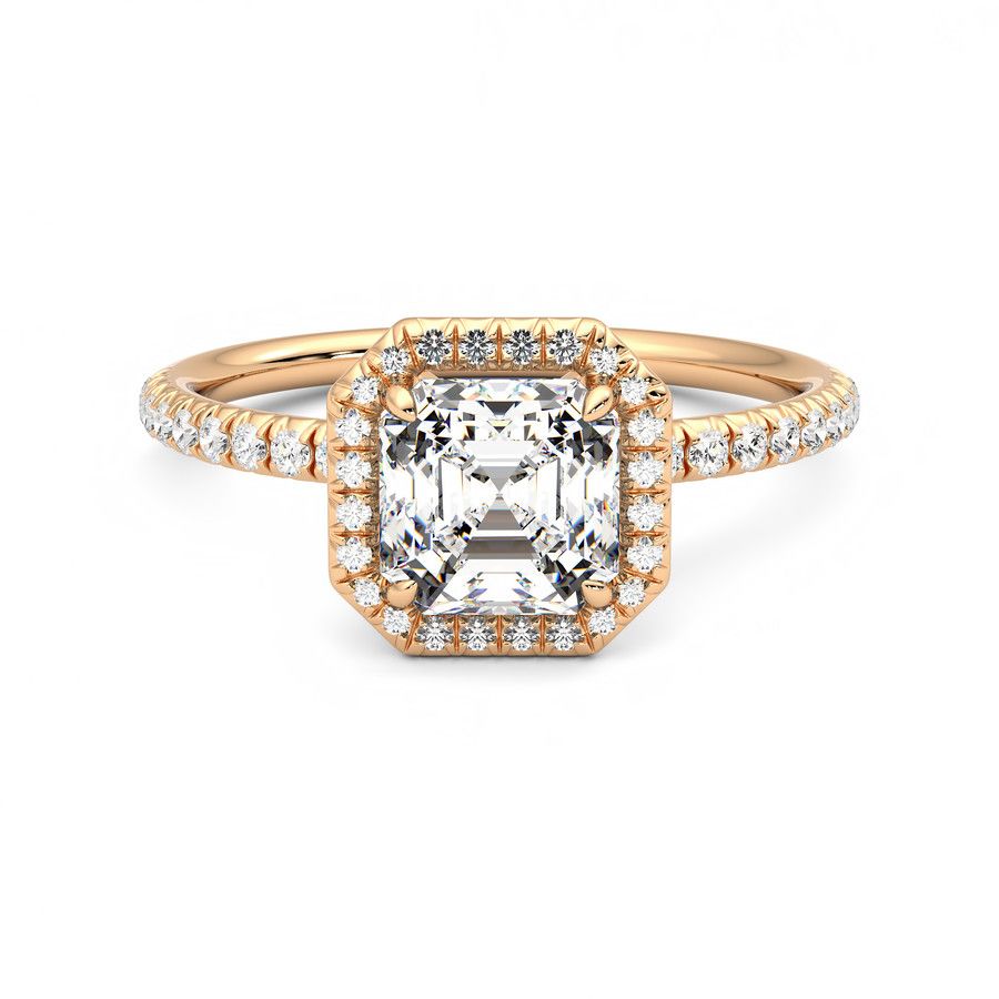 Taylor & Hart Dawn Asscher Engagement Ring 0