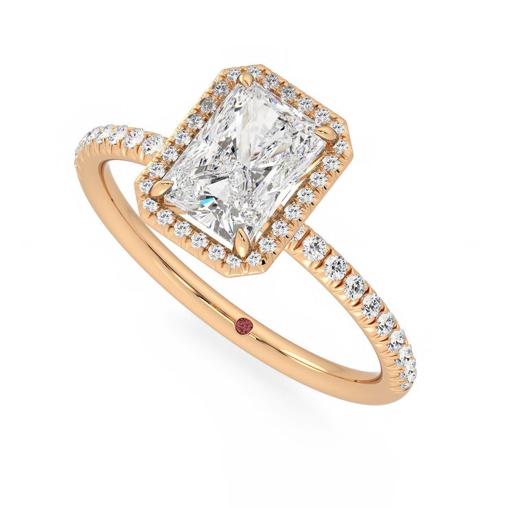 Taylor & Hart Dawn Radiant Engagement Ring 0