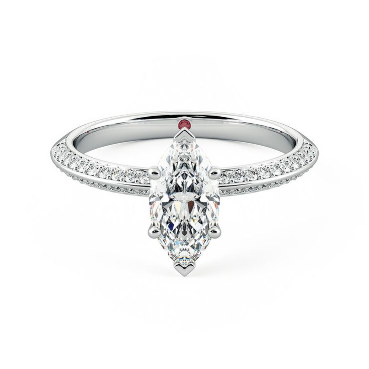 Taylor & Hart Sonder Marquise Engagement Ring 0