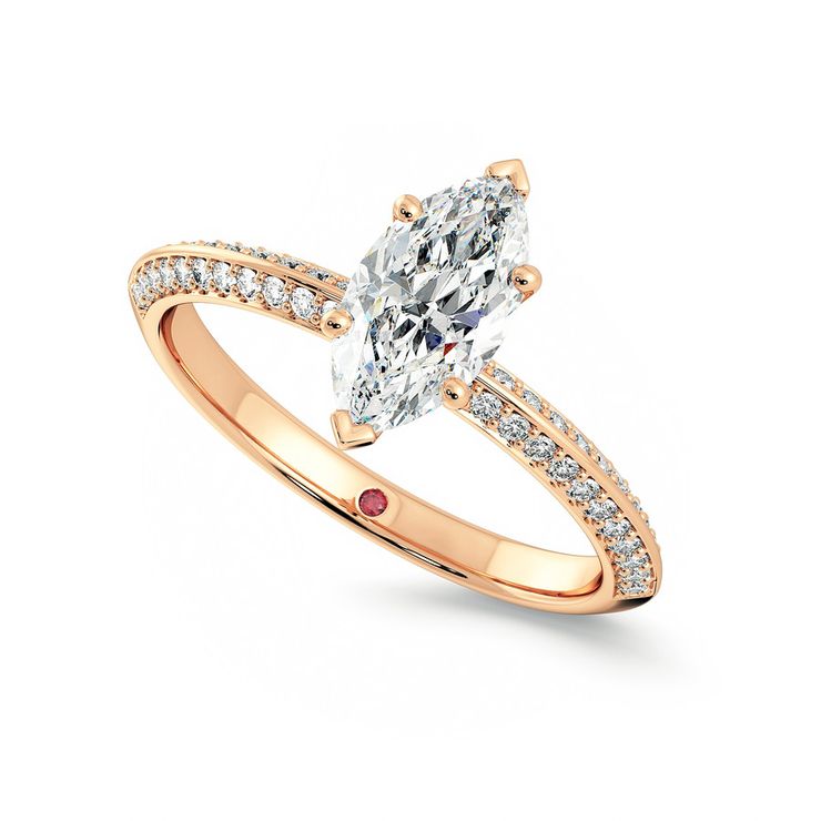 Taylor & Hart Sonder Marquise Engagement Ring 0