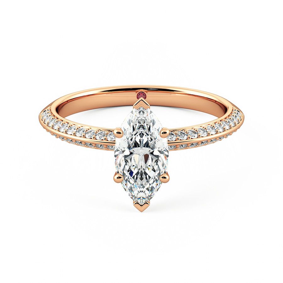 Taylor & Hart Sonder Marquise Engagement Ring 0