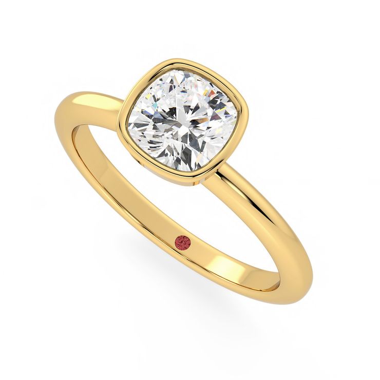 Taylor & Hart Purity Cushion Engagement Ring 0