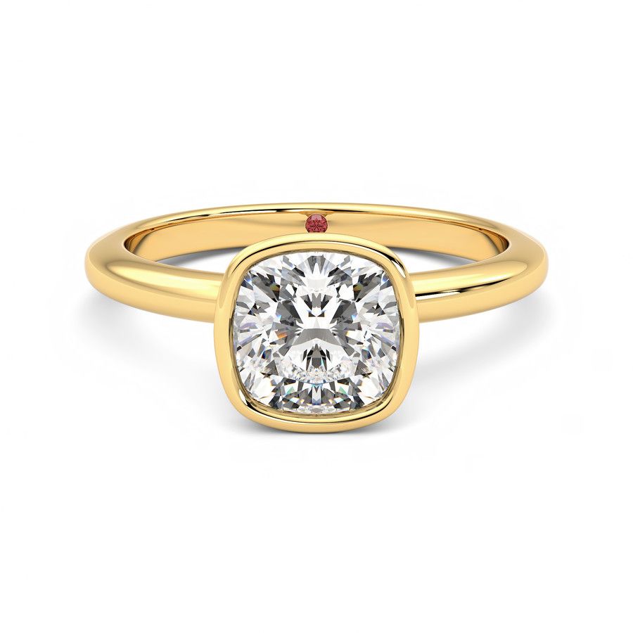 Taylor & Hart Purity Cushion Engagement Ring 0