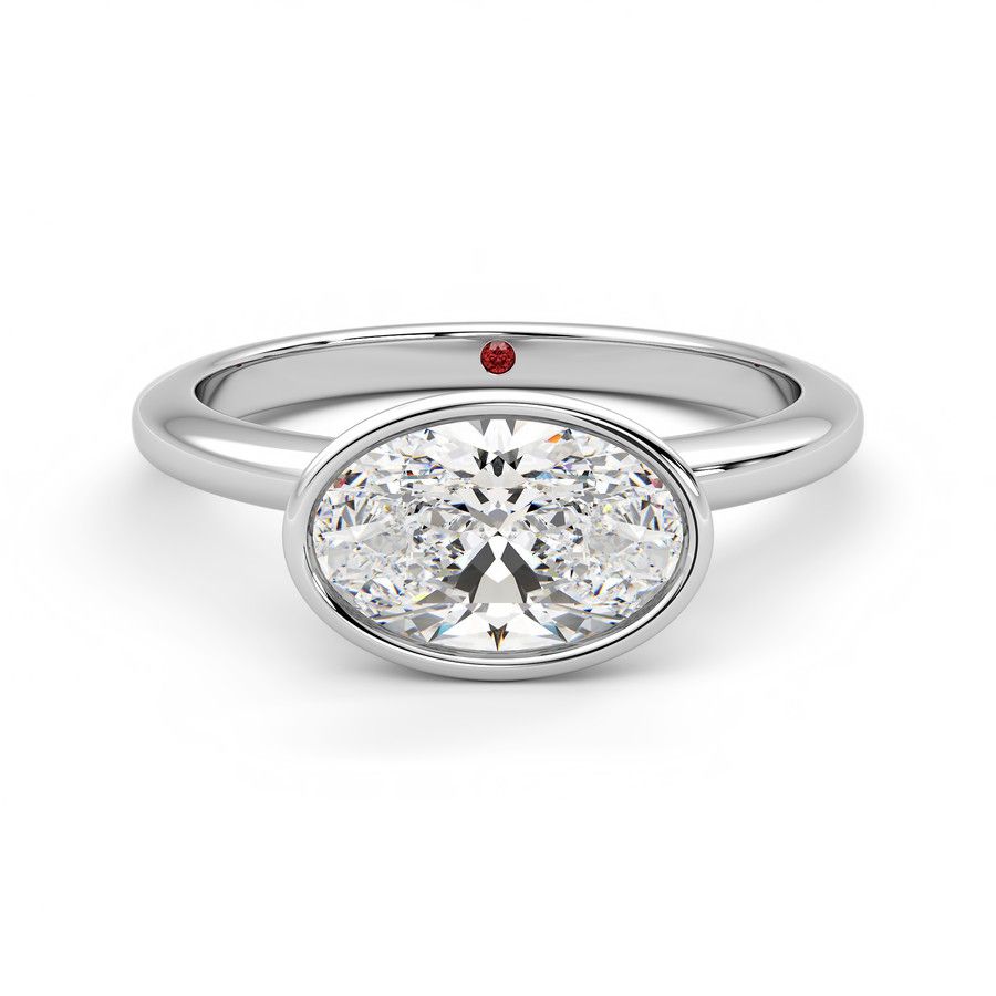 Taylor & Hart Purity Oval Engagement Ring 2