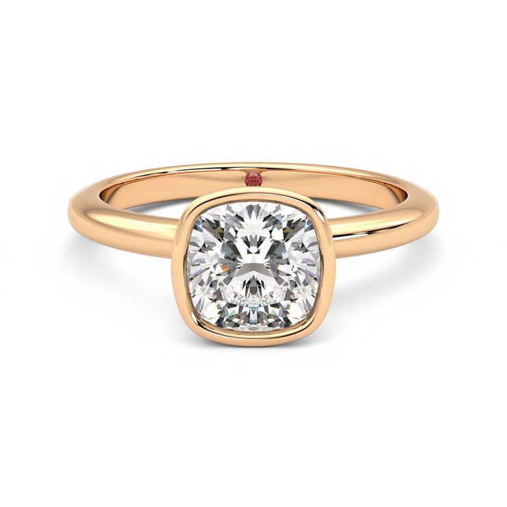 Taylor & Hart Purity Cushion Engagement Ring 0