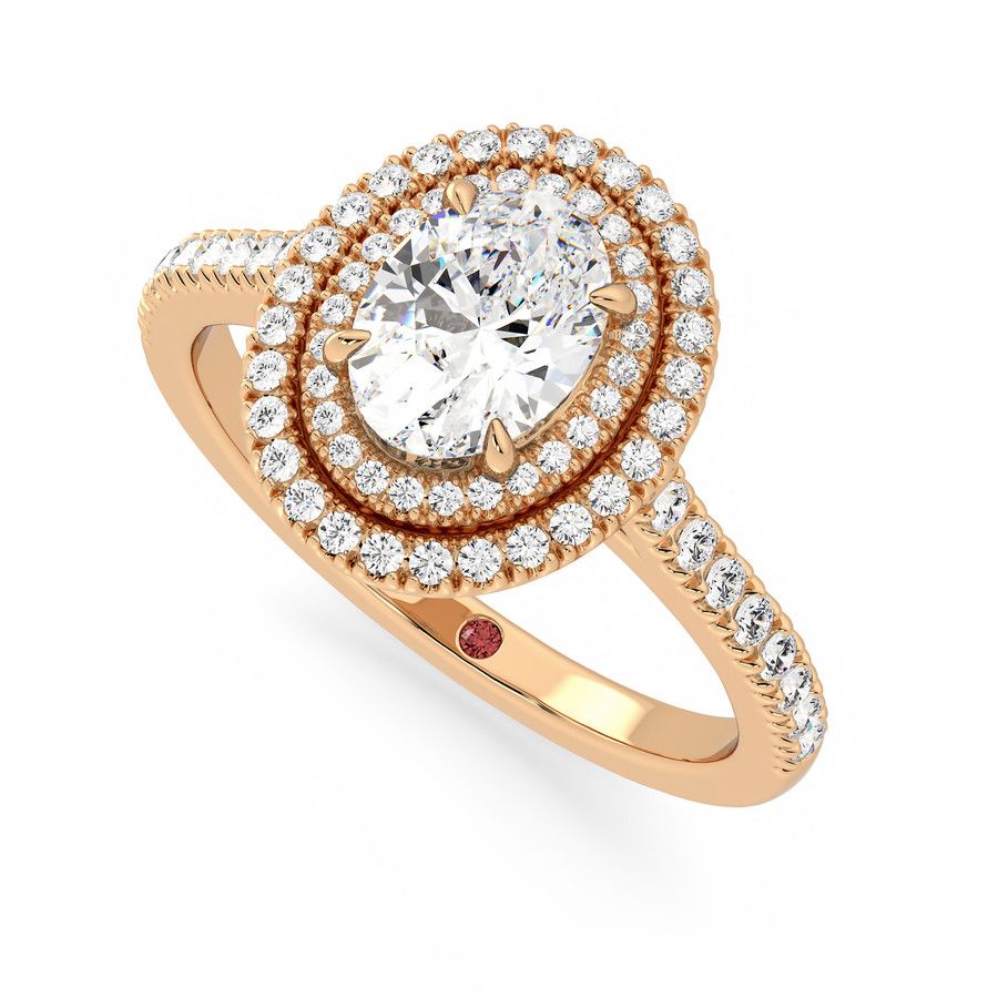 Taylor & Hart Celestial Oval Engagement Ring 0