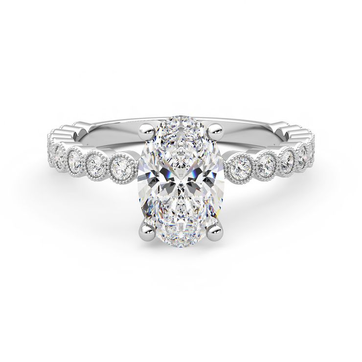 Taylor & Hart Flourish Oval Engagement Ring 0