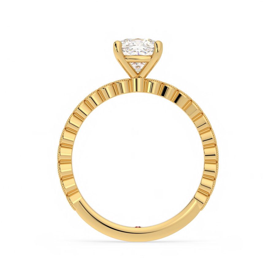 Taylor & Hart Flourish Cushion Engagement Ring 1