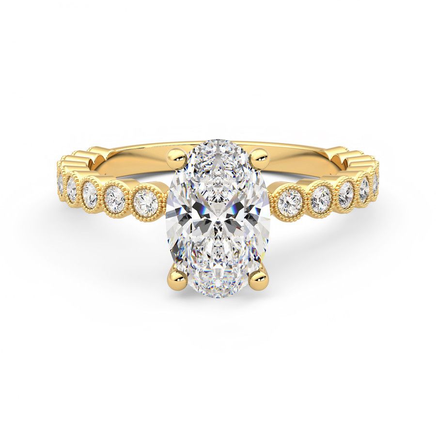 Taylor & Hart Flourish Oval Engagement Ring 2