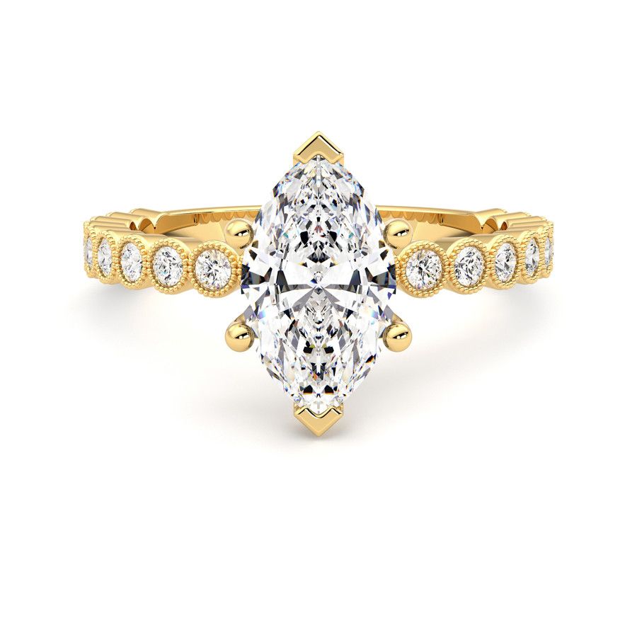 Taylor & Hart Flourish Marquise Engagement Ring 2