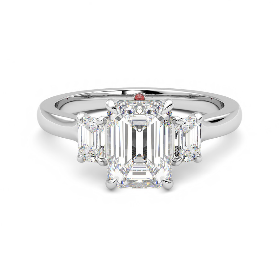 Platinum trinity outlet ring